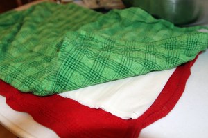 phyllo between towels